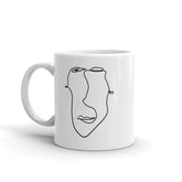Abstract Minimal Line Art of a Face 10012020 Coffee Tea Cup Mug, Mug, $ 17.50, A Moment Of Now™